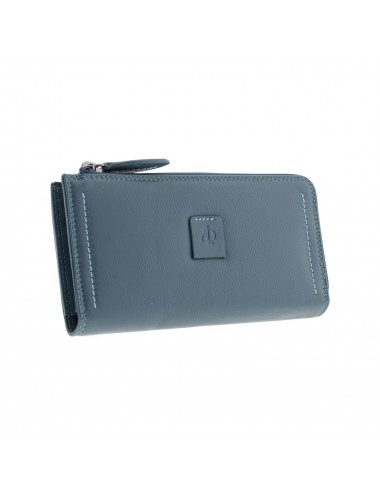 Women's leather wallet with zipper - Rabitt