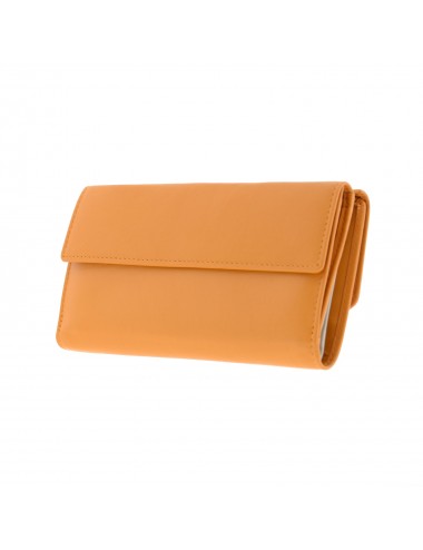 Large size leather women's wallet - Malva