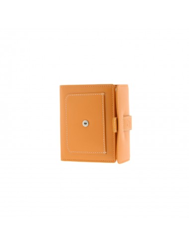 Small women's leather wallet with RFID - Mallow