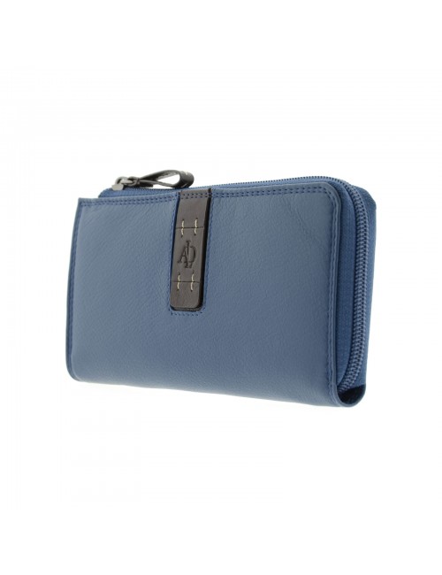 Women's large size soft wallet - Navy