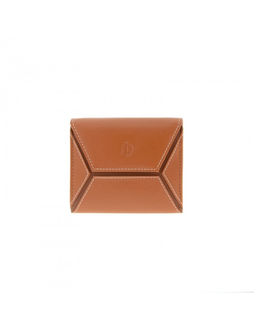 Small women's wallet with RFID - Tan