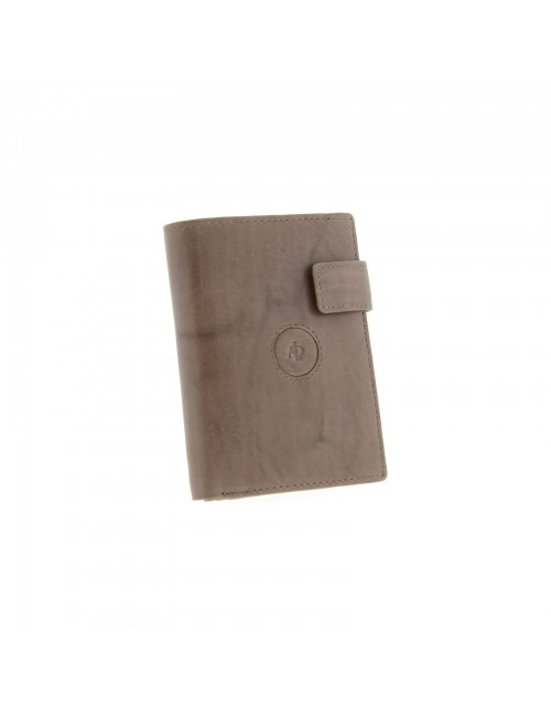 Leather men's wallet with RFID