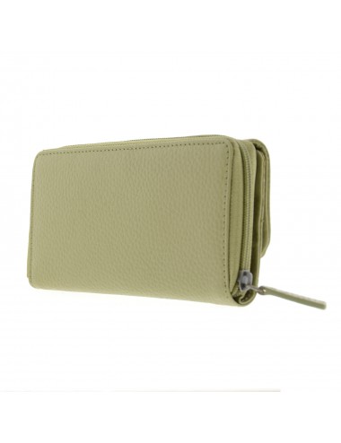 Large leather woman's wallet RFID