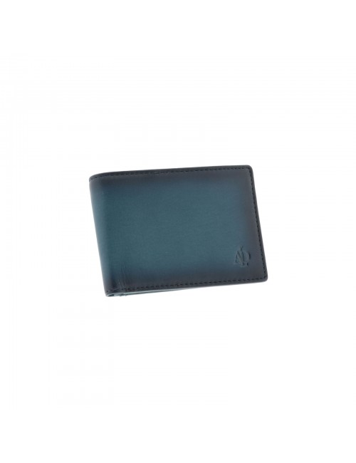 Small leather man's wallet RFID