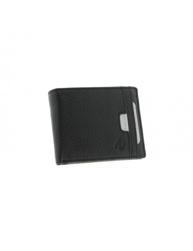 American man leather wallet RFID