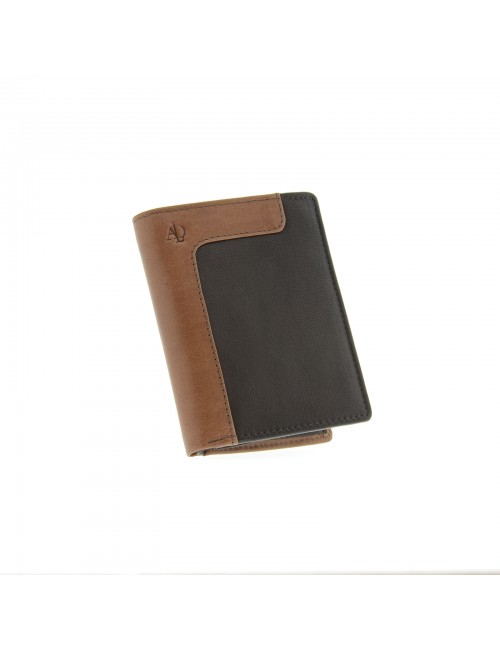 Man leather wallet RFID with coin pocket