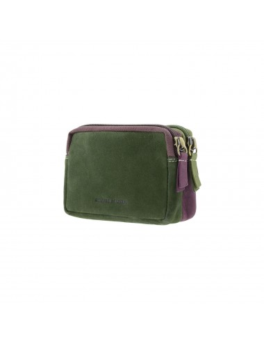 Small multicolor purse for woman in green color