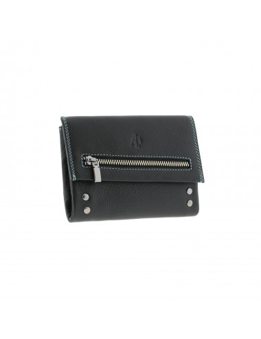 Wallet in extra soft leather for woman - Black