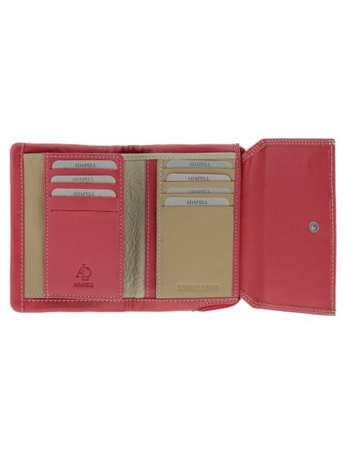 Wallet in extra soft leather for woman - Red
