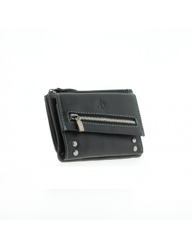 Woman's wallet in leather - Black
