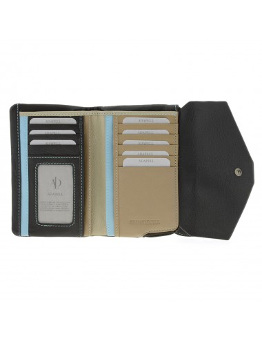 Women's medium wallet in extra soft leather - Forest