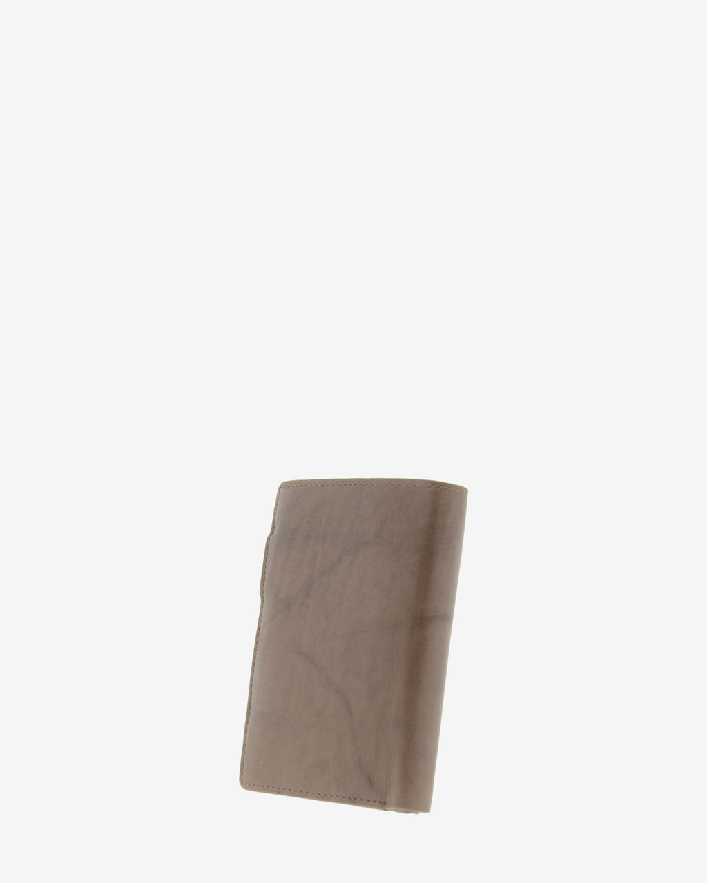 Cartera de hombre de piel de vacuno natural en color gris, vista trasera, referencia 1590-11