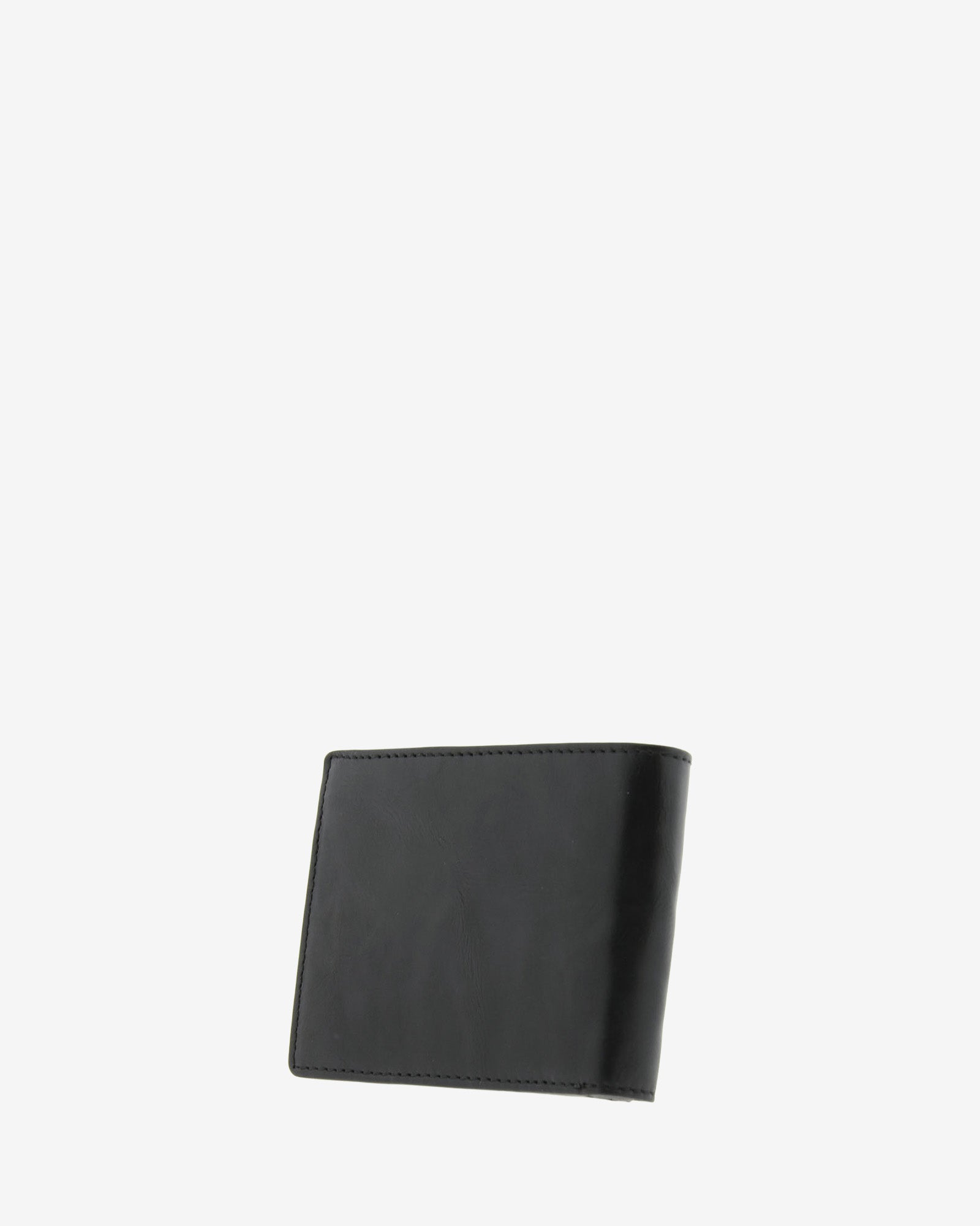 Cartera de hombre de piel genuina en color negro y gris, vista trasera, referencia 1616-1