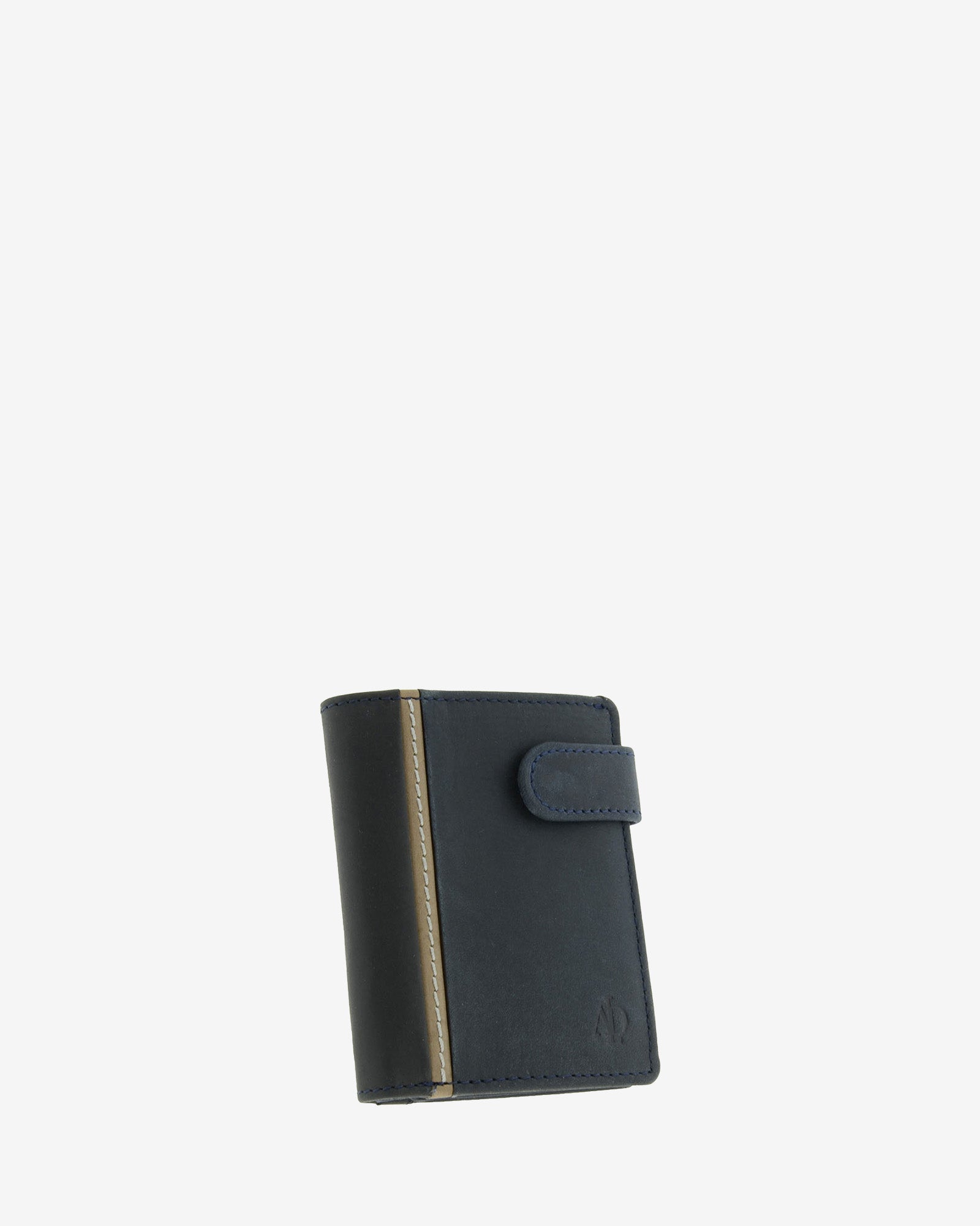 Cartera de piel auténtica colección Oxford para hombre en color azul marino con monedero y RFID - Ref. 1640-20