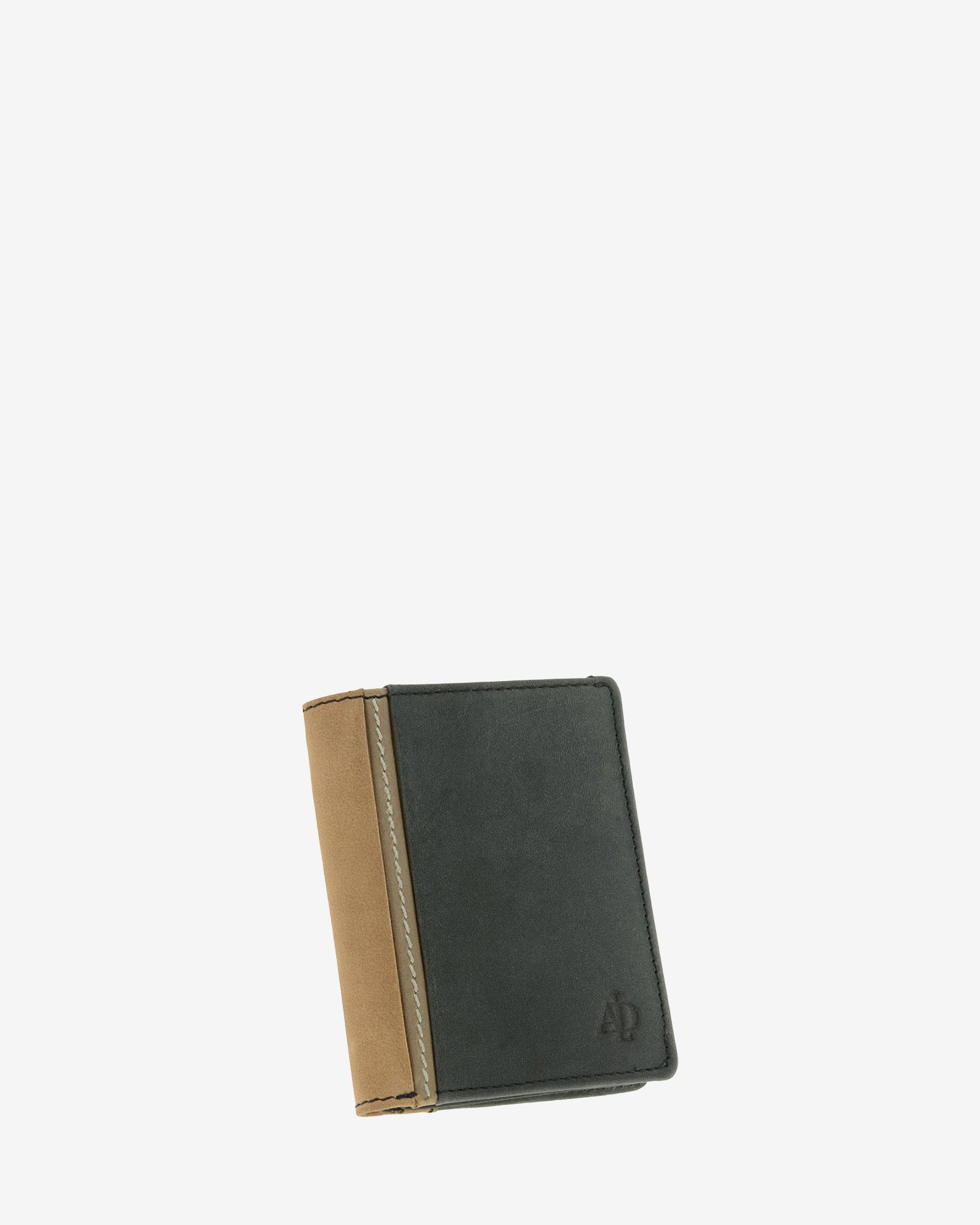Cartera de piel auténtica colección Oxford para hombre color negro y cuero con RFID – Ref. 1641-1