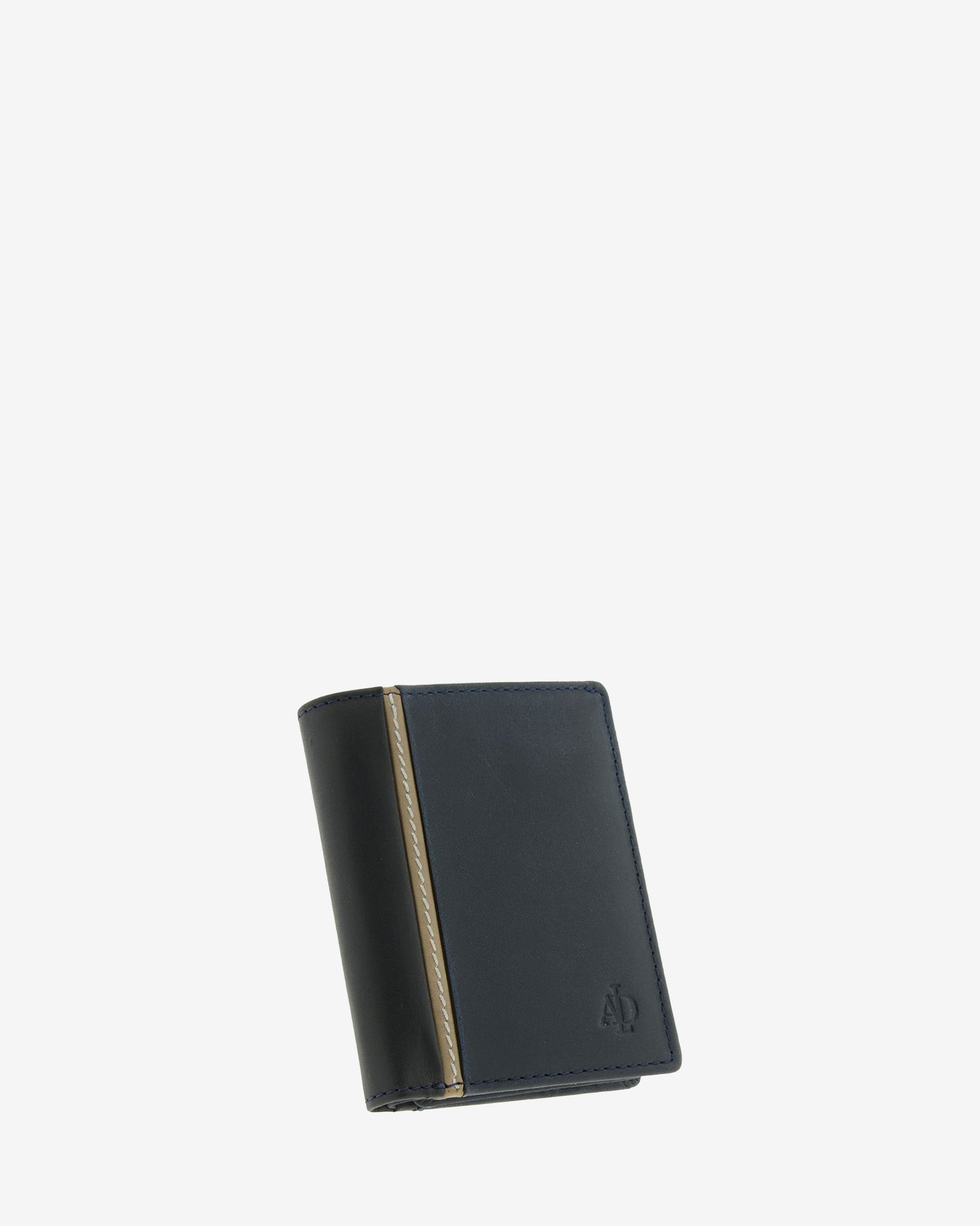 Cartera de piel auténtica colección Oxford para hombre en color marino y negro con RFID - Ref. 1641-20
