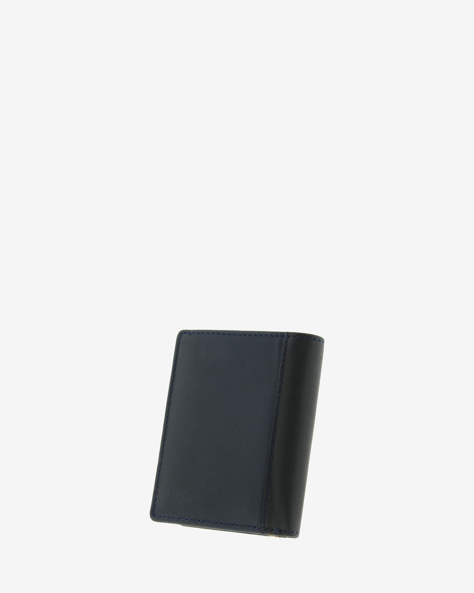 Cartera de piel auténtica colección Oxford para hombre en color marino y negro con RFID - Vista posterior - Ref. 1641-20