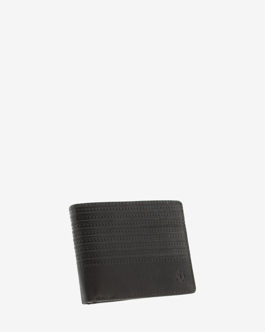 Cartera hombre marrón chocolate Adapell colección Race, diseño de rayas horizontales en piel y formato horizontal - referencia 1653-2