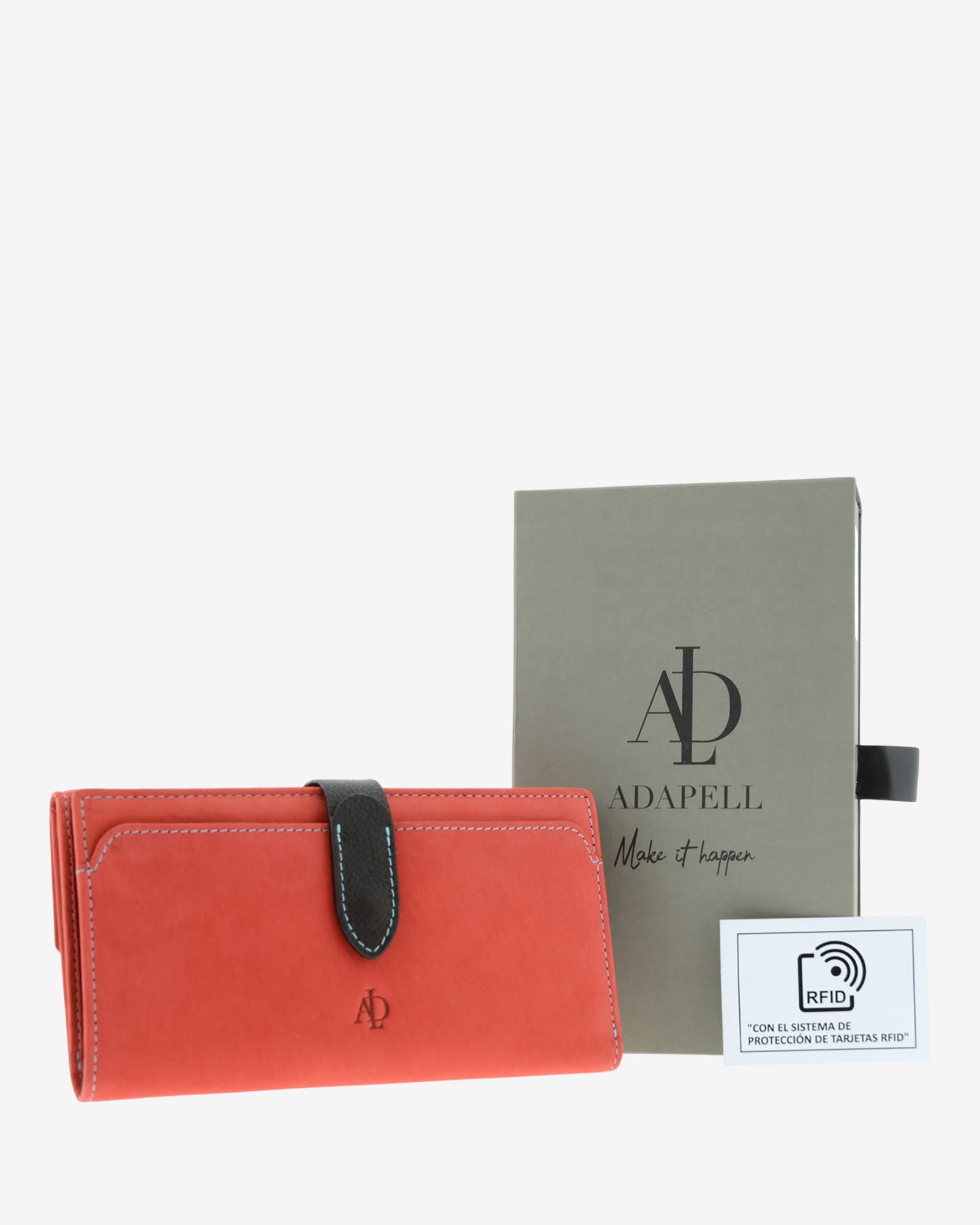 Cartera de mujer Pocket ROJO · Ref. 4196-3 con RFID