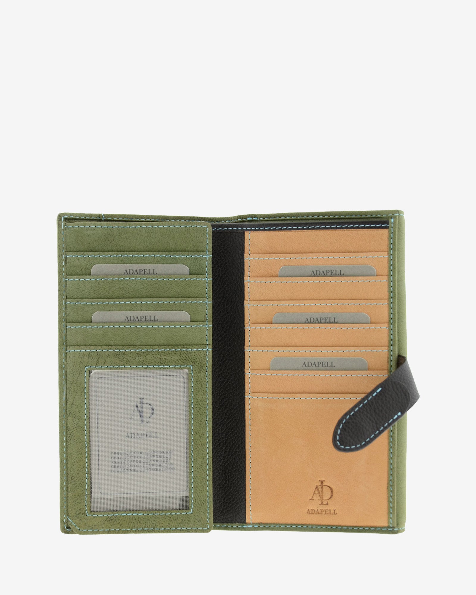 Cartera de mujer Pocket VERDE · Ref. 4196-5 con RFID