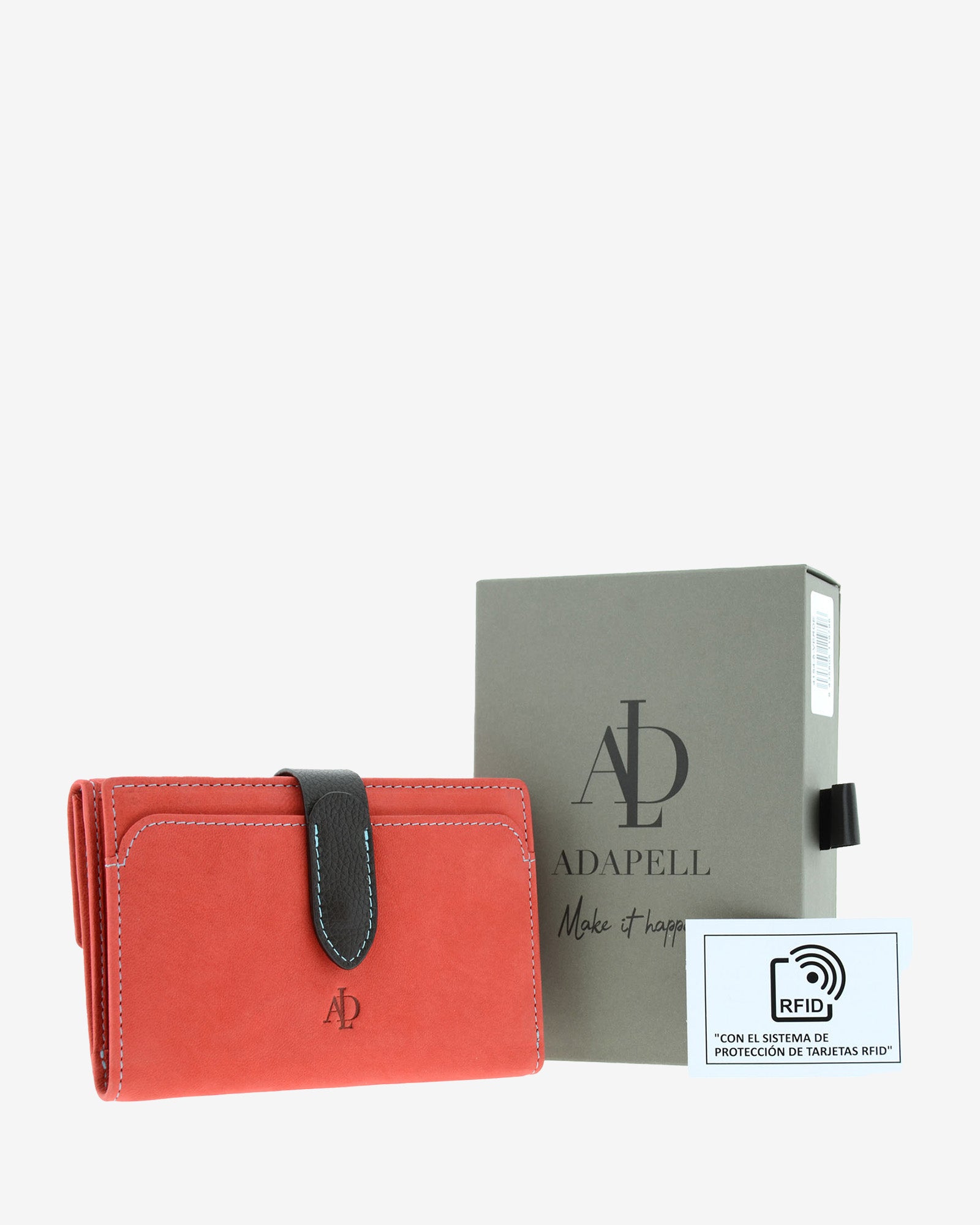 Cartera de mujer Pocket ROJO · Ref. 4197-3 con RFID
