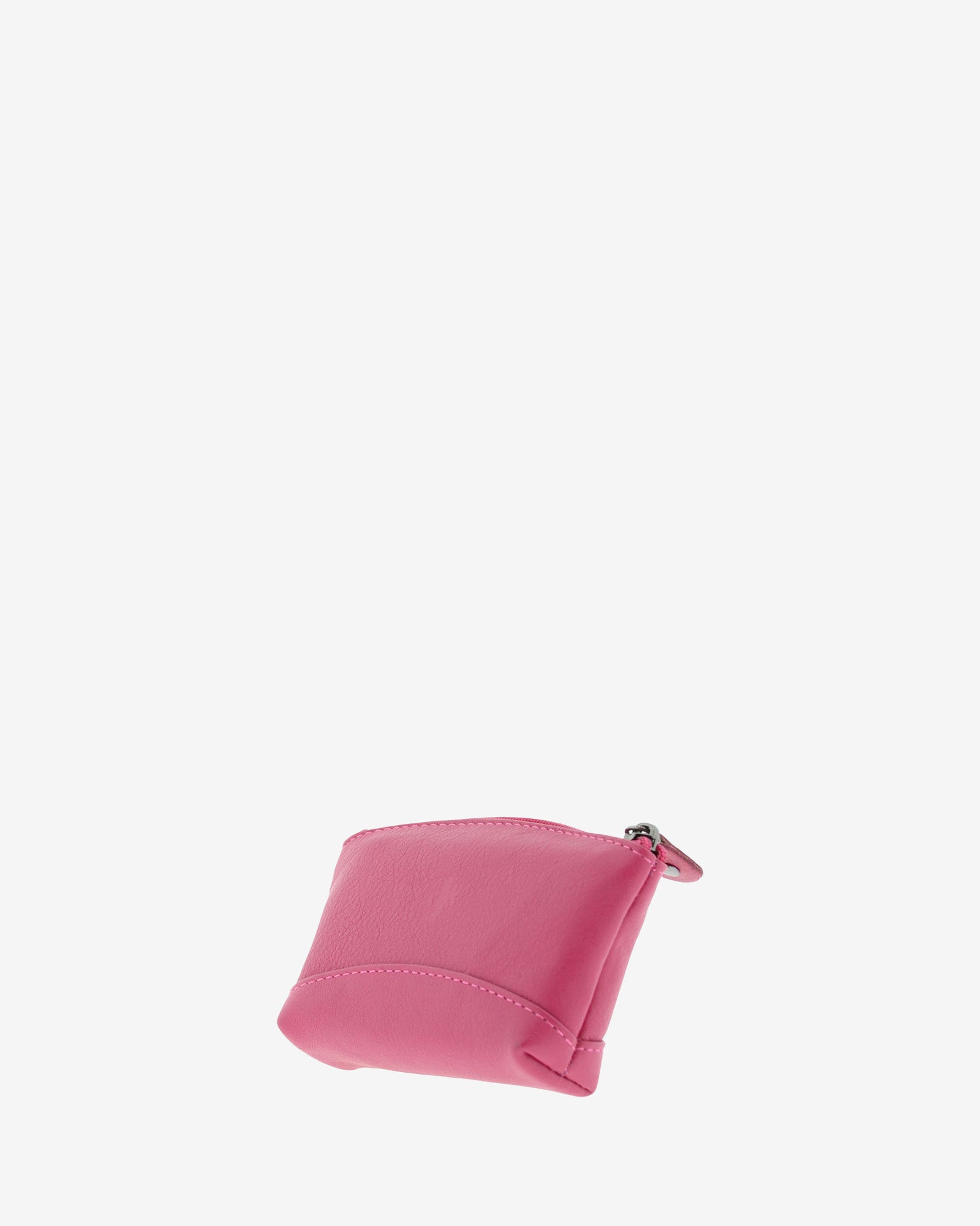 Monedero pequeño 8014 en color magenta, vista posterior tres cuartos.