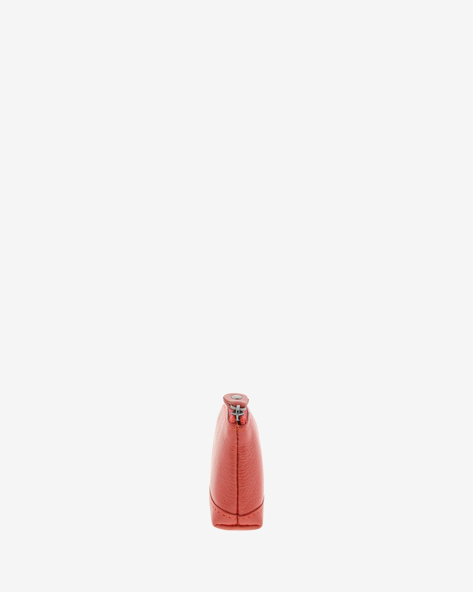 Monedero pequeño 8014 en color rojo, vista lateral.