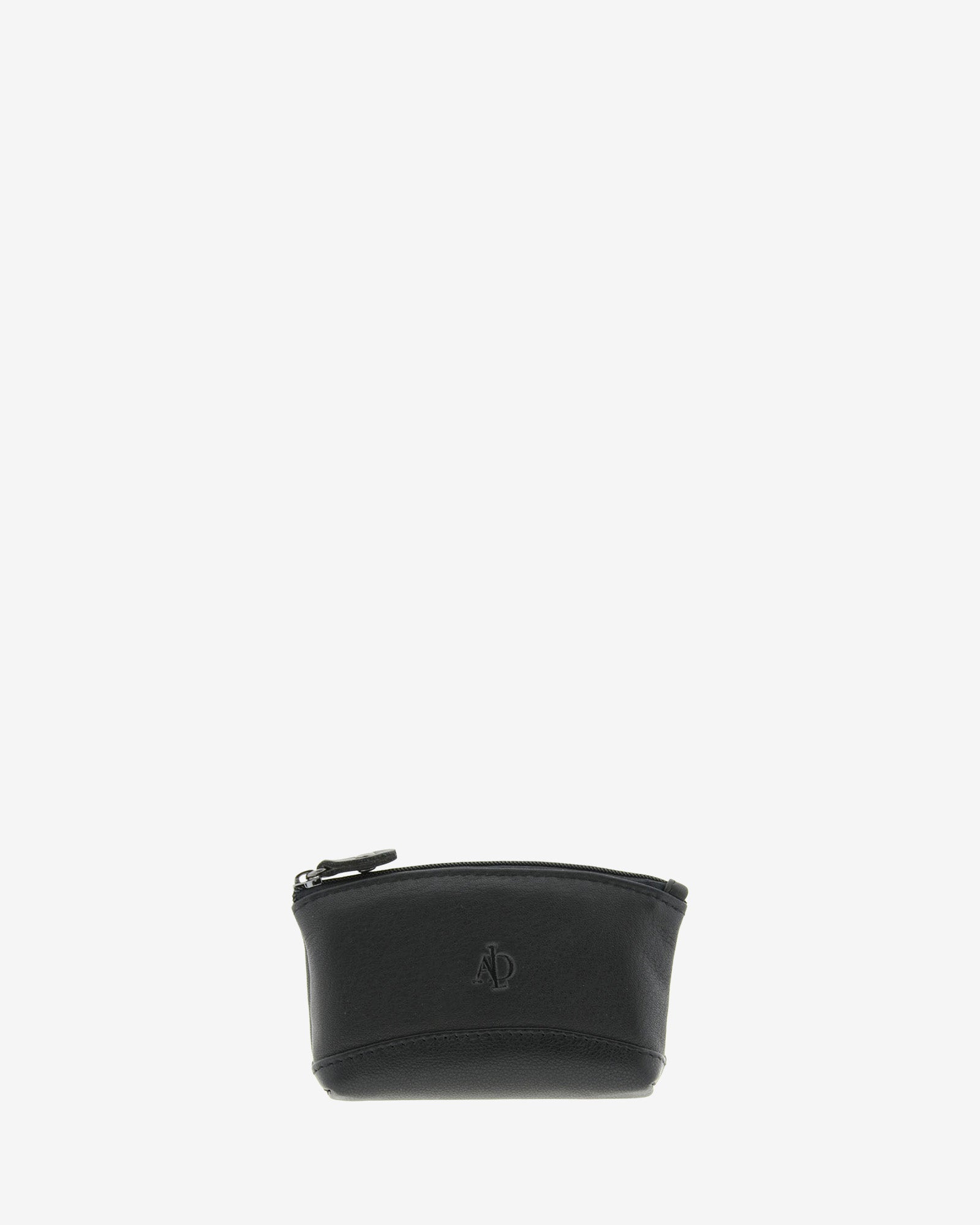 Monedero pequeño 8014 en color negro, vista frontal.