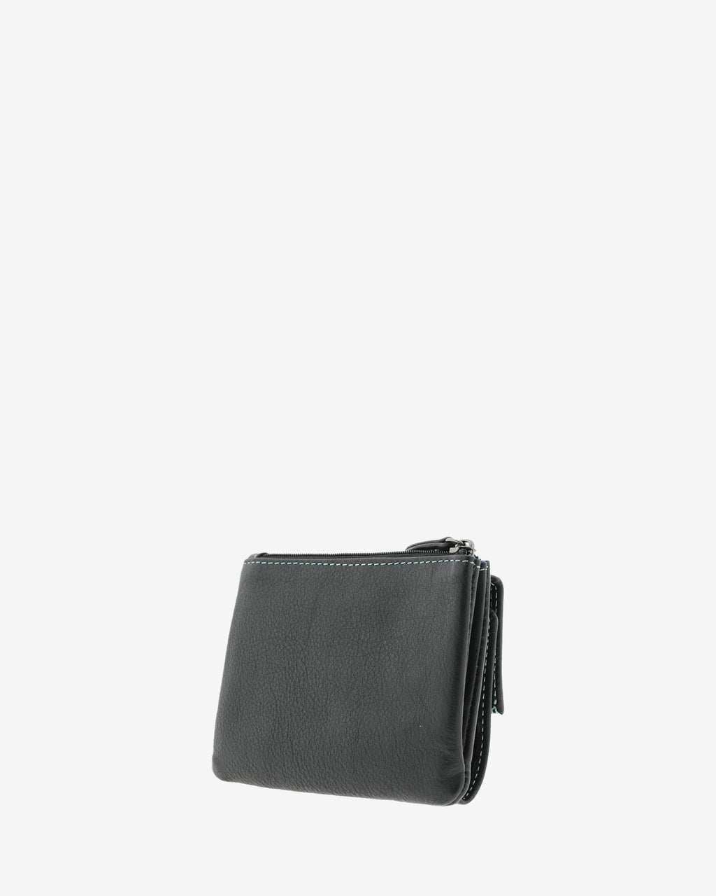 Cartera pequeña de mujer 4165 en negro, vista trasera
