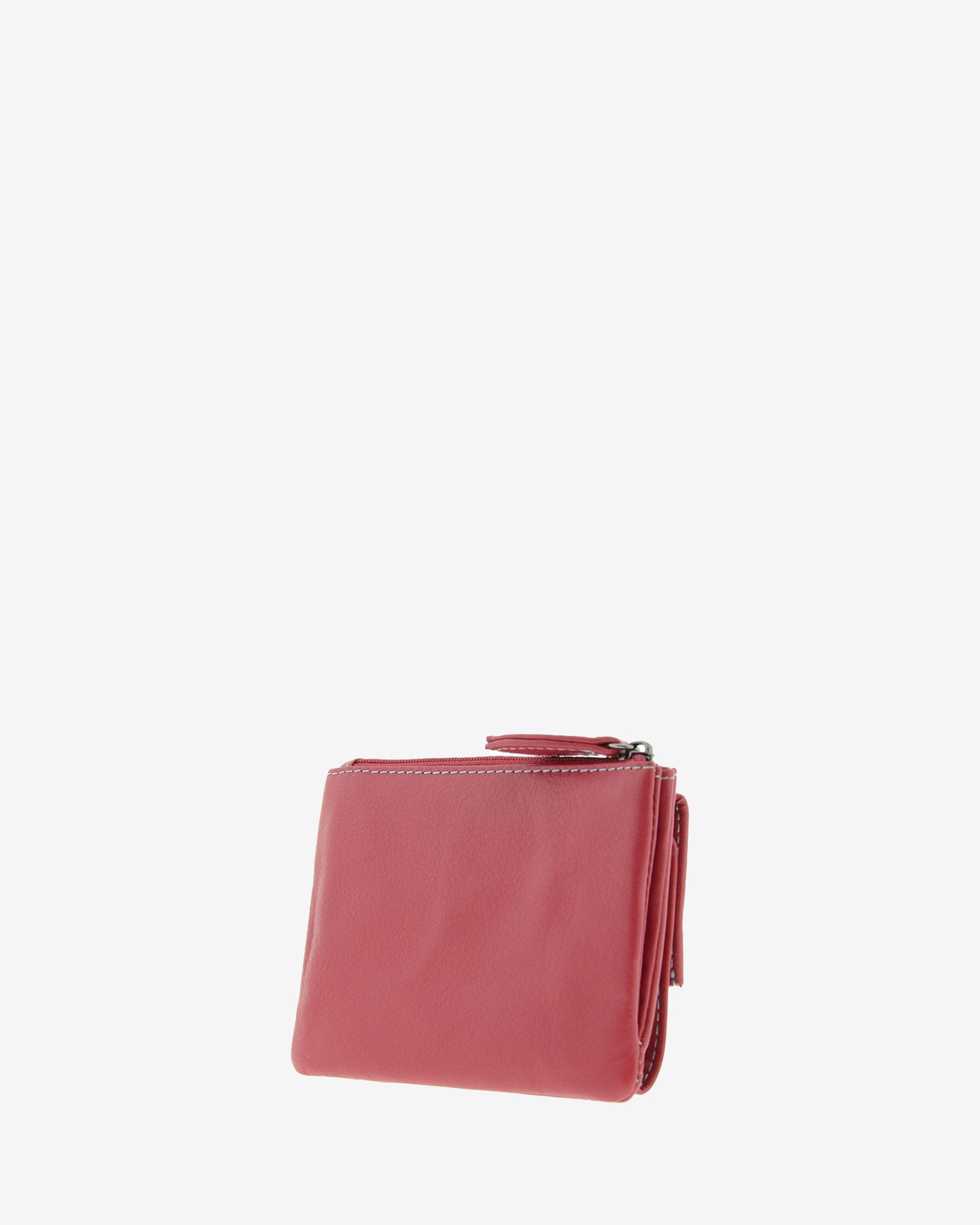 Cartera pequeña de mujer 4165 en rojo, vista trasera