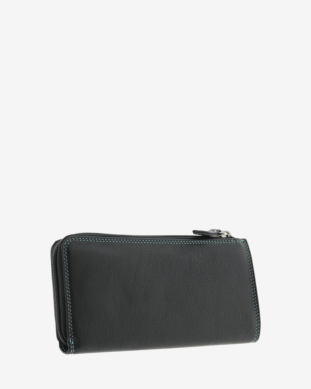 Cartera grande de mujer Adapell 4166 en color negro, vista tres cuartos posterior izquierda