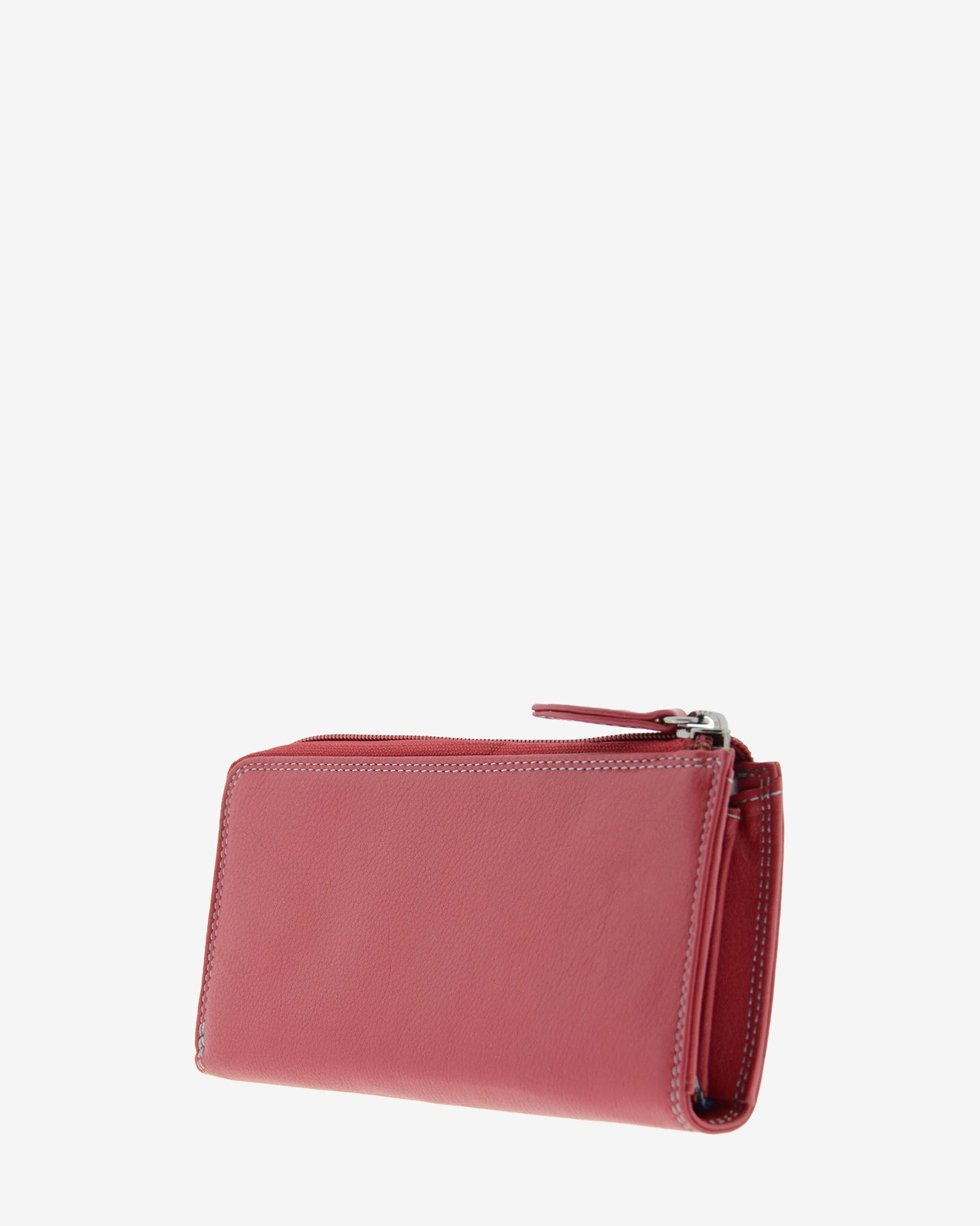 Cartera grande de mujer Adapell 4166 en color rojo, vista tres cuartos posterior derecha