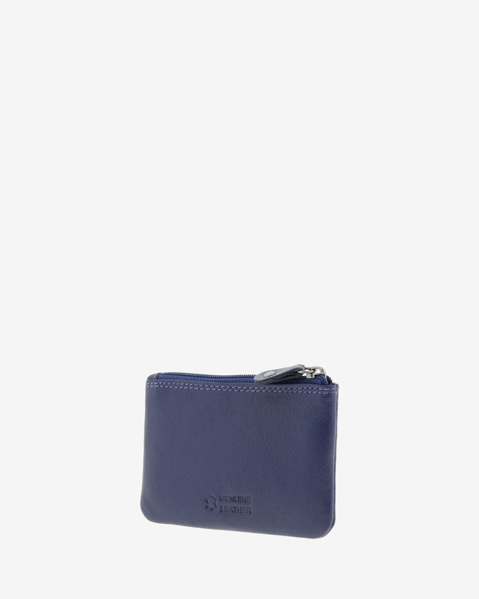 Monedero pequeño 8010 en color azul marino, vista tres cuartos posterior.