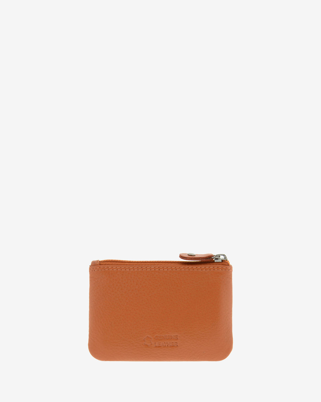 Monedero pequeño 8010 en color cuero, vista posterior.
