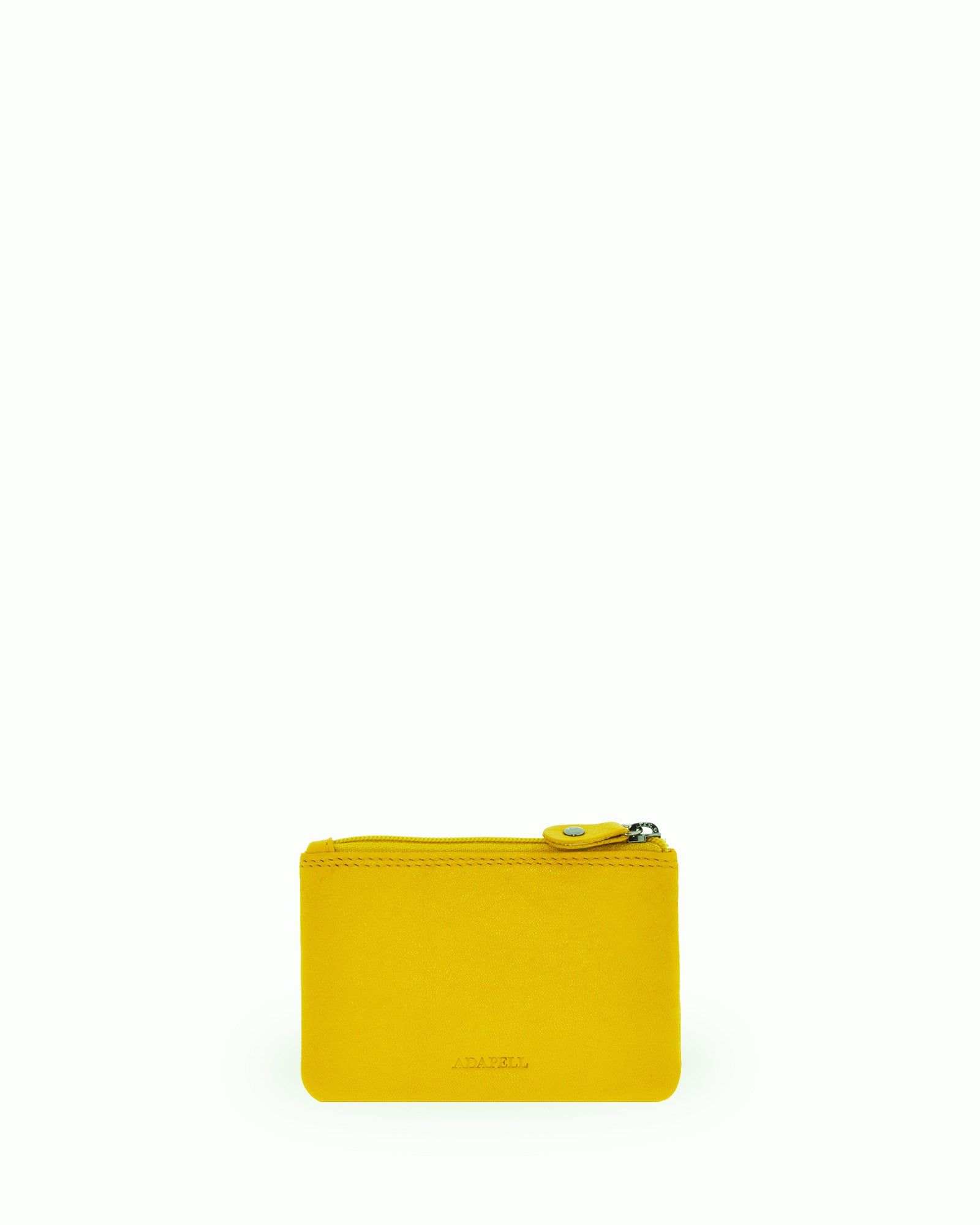 Monedero pequeño 8010 en color limón, vista posterior.