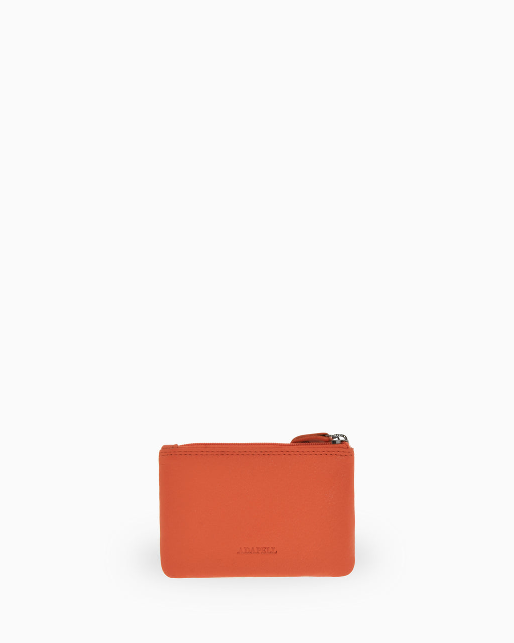 Monedero pequeño 8010 en color mandarina, vista posterior.