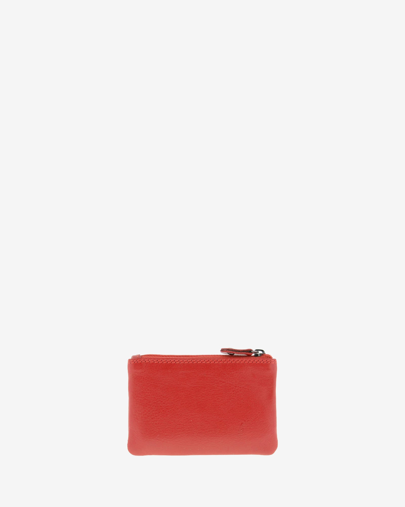 Monedero pequeño 8010 en color rojo, vista posterior.