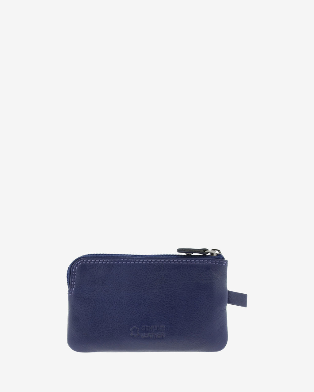 Monedero fino 8011 en color azul marino, vista posterior.