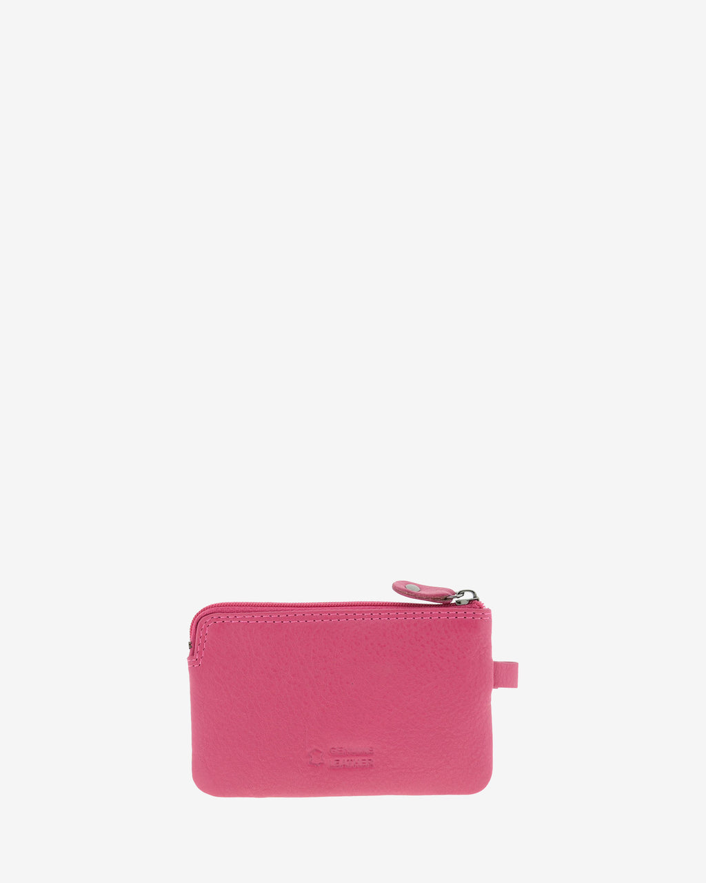 Monedero fino 8011 en color magenta, vista posterior.