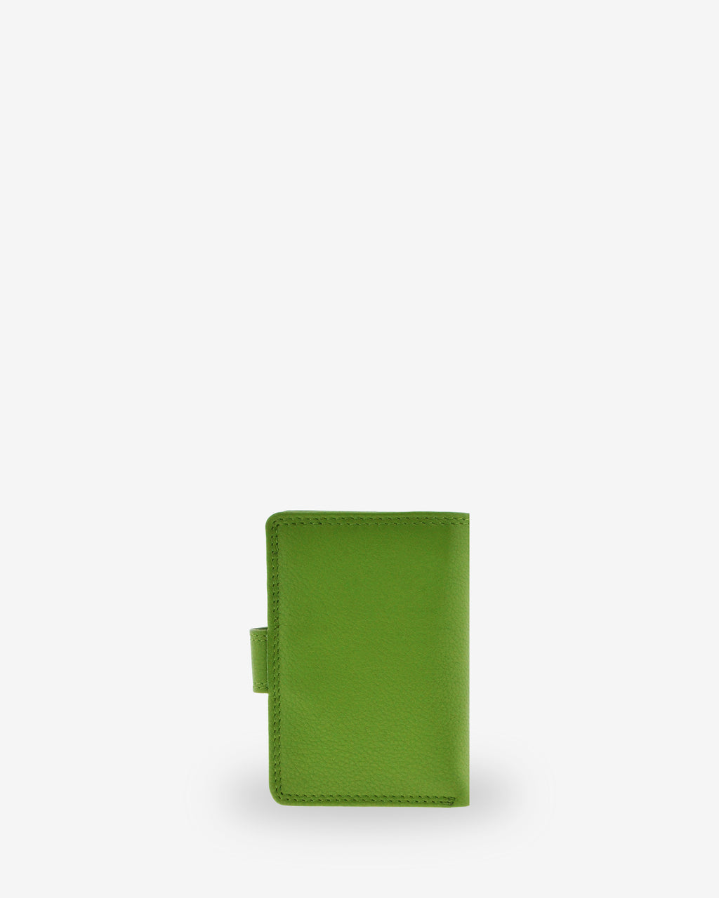 Tarjetero vertical 8057 en color matcha, vista posterior