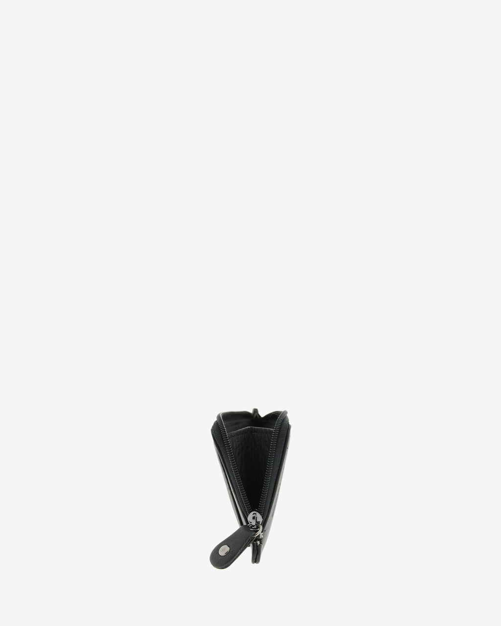 Adapell 8062 — Tarjetero monedero fino Negro — vista lateral abierta