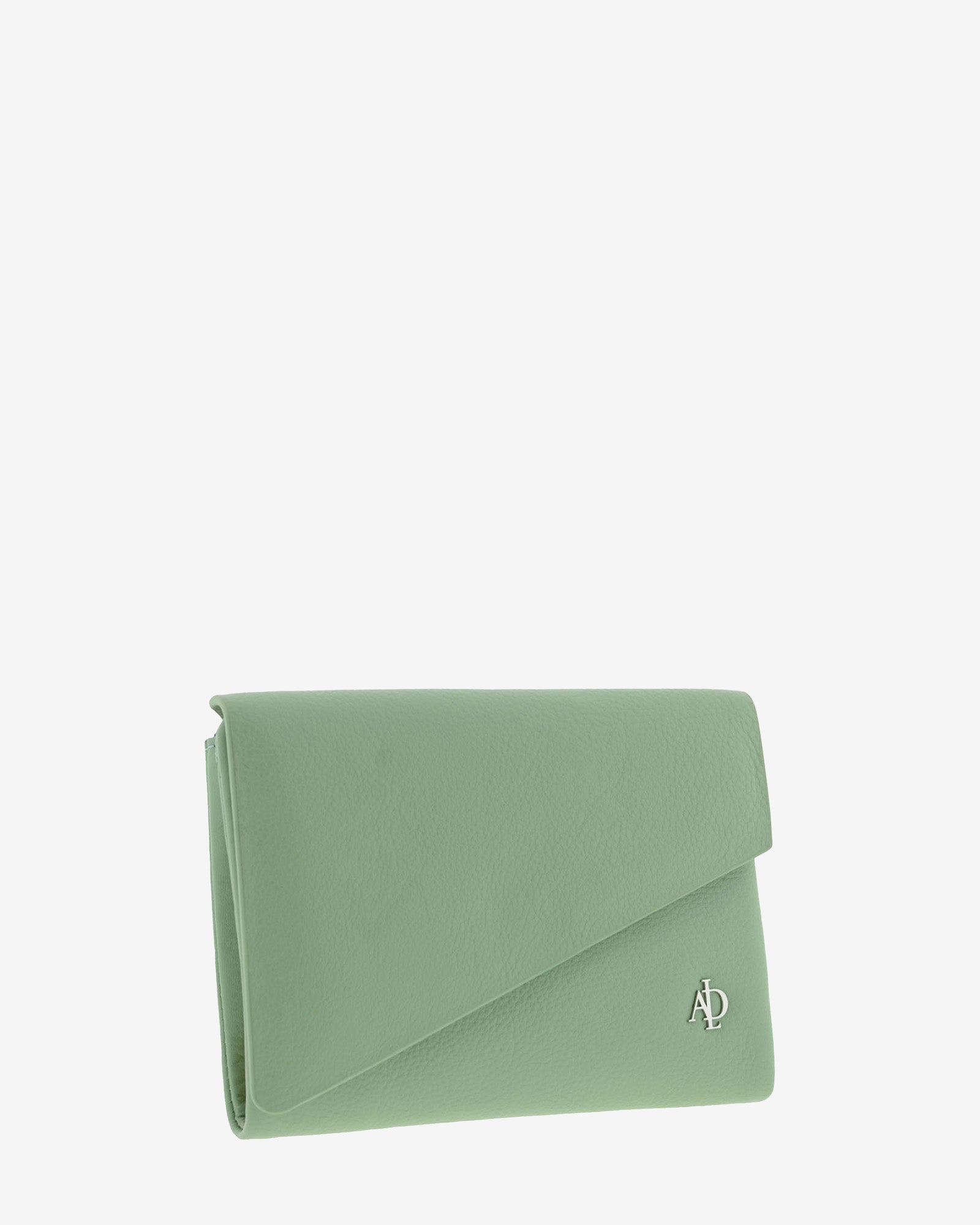 Cartera de mujer en piel de color aguamarina