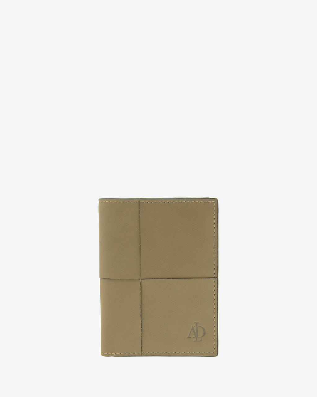 Cartera vertical de piel color topo con RFID, vista frontal, ref. 1665-12