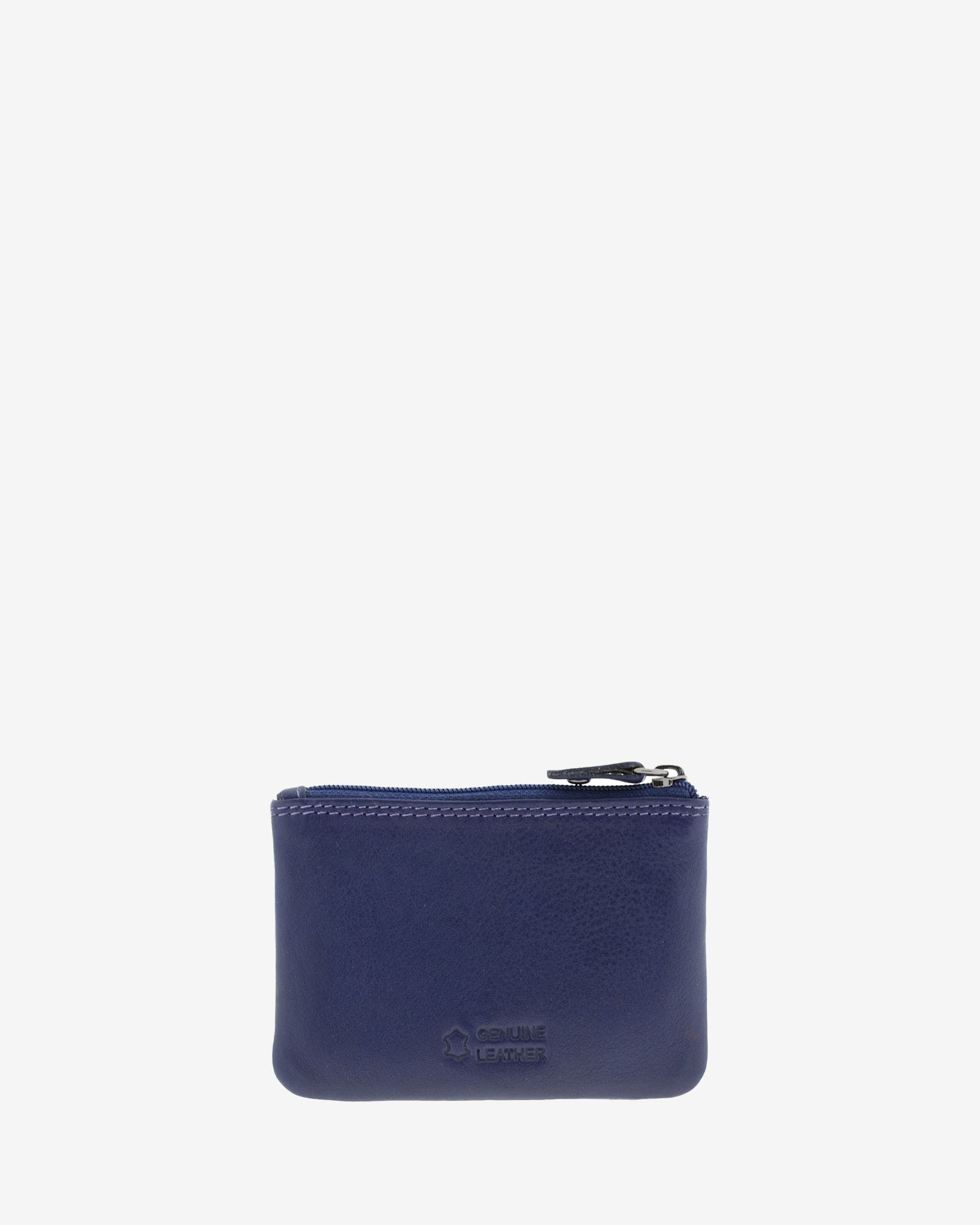 Monedero pequeño 8010 en color azul marino, vista posterior.