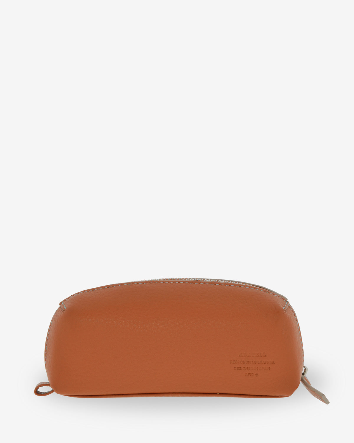 Estuche para esenciales Nexo 8097 en piel granulada color miel, vista trasera