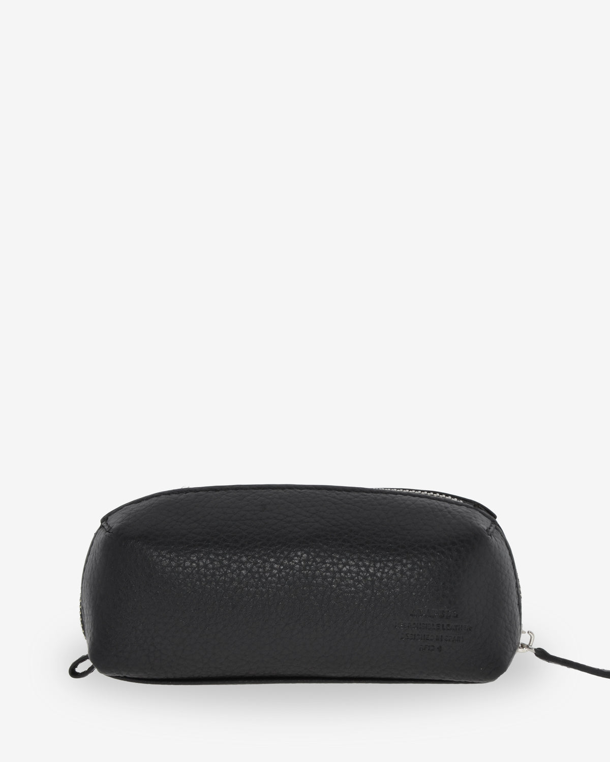 Estuche para esenciales Nexo 8097 en piel granulada negra, vista trasera