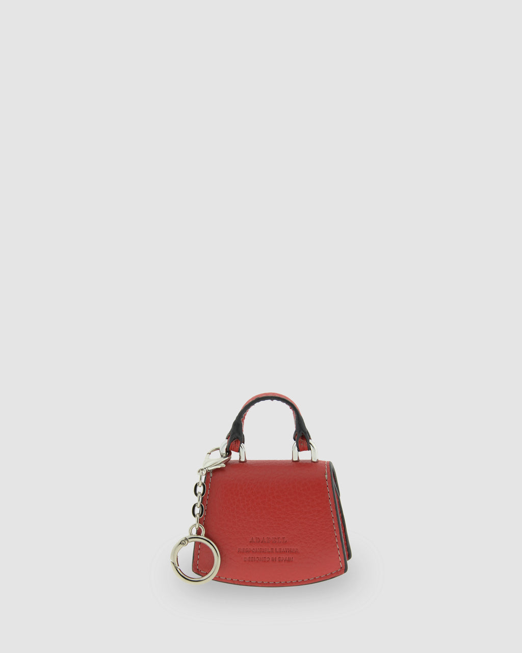 Charm para bolso con funda para auriculares Nexo 8099 amapola, vista trasera con cadena y anilla