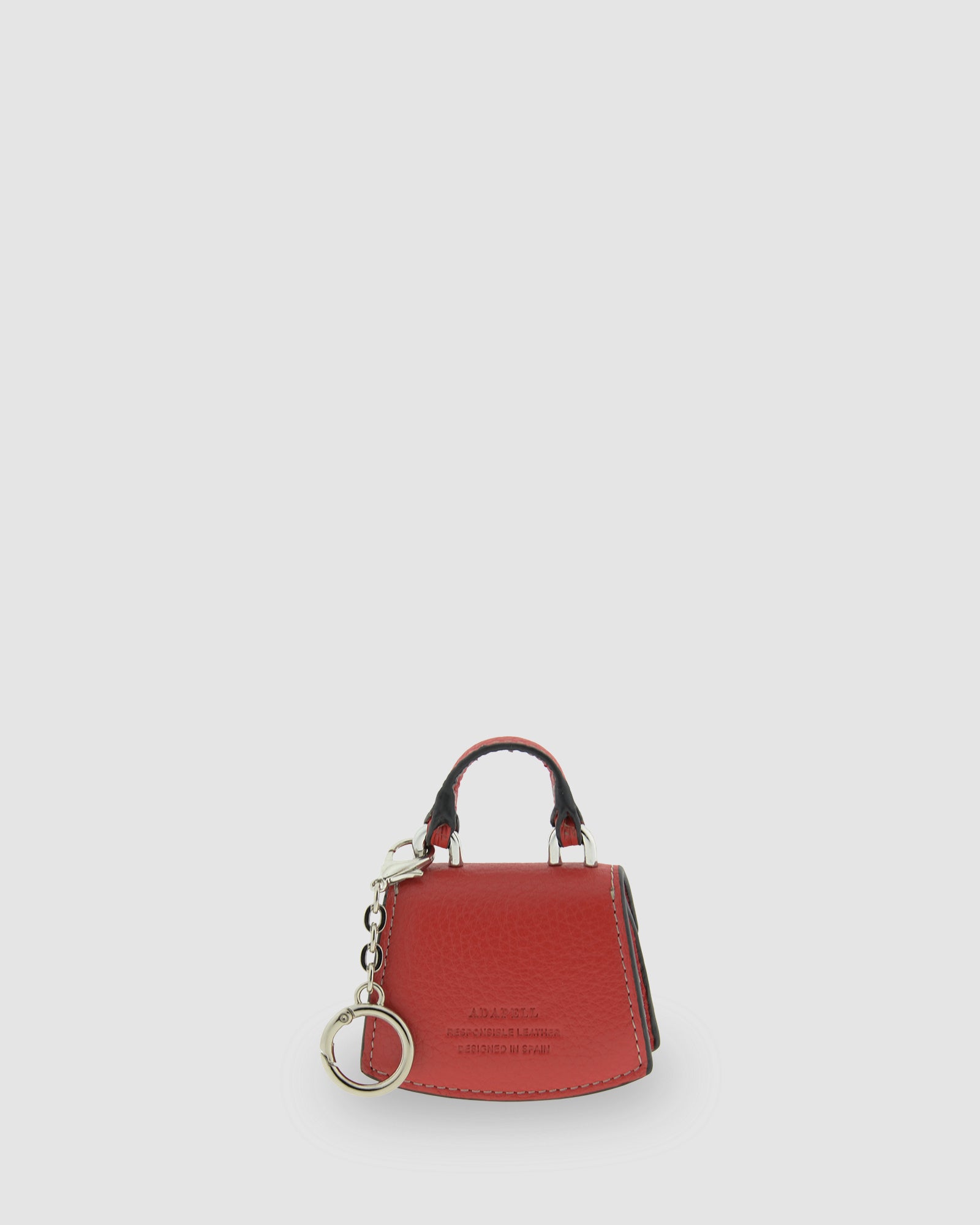 Charm para bolso con funda para auriculares Nexo 8099 amapola, vista trasera con cadena y anilla