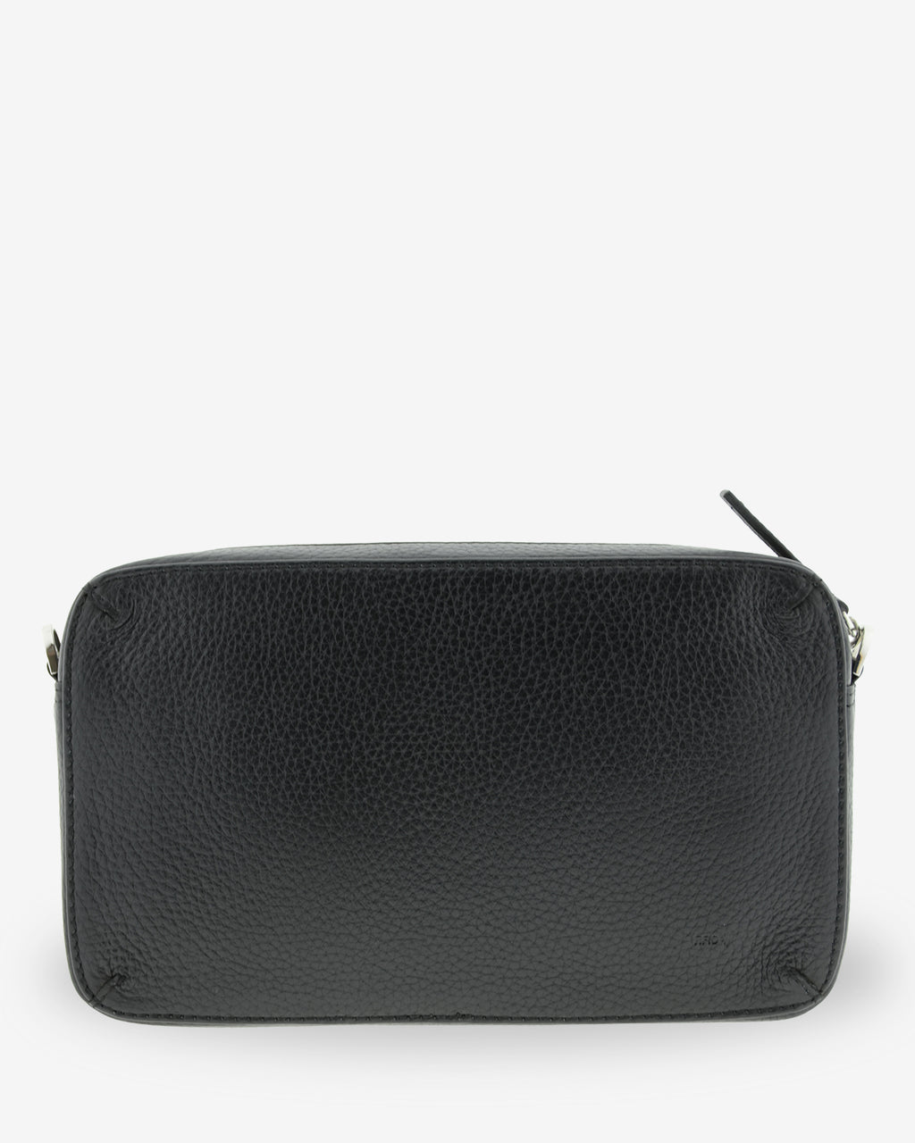Bolso bandolera horizontal Nexo en color negro, vista trasera