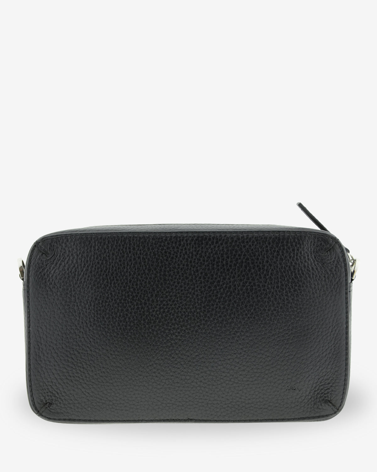 Bolso bandolera horizontal Nexo en color negro, vista trasera